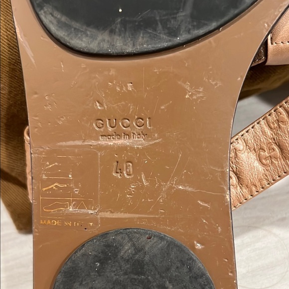 Gucci Brown Sandals with Leather Straps - Picture 3 of 4